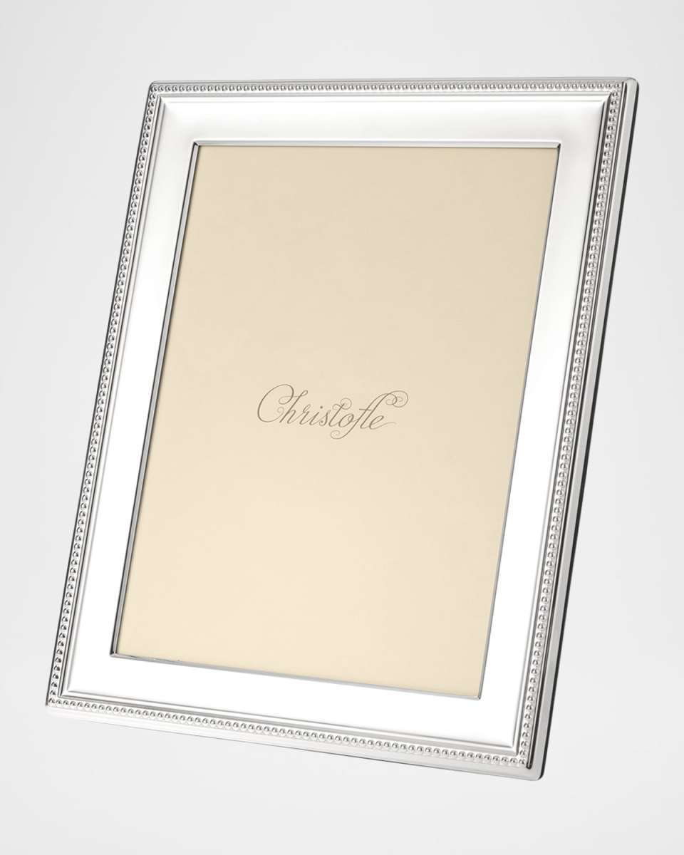 Perles Silver-Plated Picture Frame, 7" x 9"